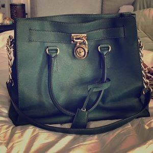Michael Kors dark green purse!